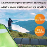18V 100W Solar Panel Battery Charge for 5V/12V Mobile Notebook Outdoor Power Bank Rechargeable Solars Cell Folding Bag