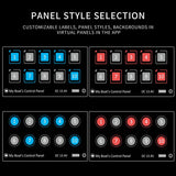 Car Universal 10P Membrane Control Switch Panel with Backlight Module LED Touch Electronic Accessories PPTC IP67 Waterproof