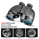1500m for Adults 8x40 with Rangefinder and Compass IP65 Waterproof Marine UHD Binoculars Field of View 8°,