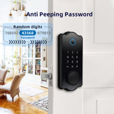 Keyless Entry Smart Waterproof Door Lock - 5 in 1 (TTlock App, IC Card, 150 Codes, Electronic Fingerprint)