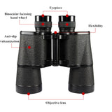 Military Binoculars 15x50 Telescope Powerful Professional Hunting Binocular HD Long Range Camping Equipment for Traving Suvival