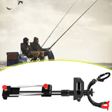 Telescc Support Bracket Aluminum Alloy Holder Rod Rack Adjustable Heavy Duty for Fishing