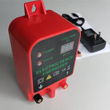 10KM Electric Fence Solar Charger Controller Animal Horse Cattle Poultry Farm Shepherd Livestock Tool US Plug