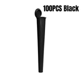 CRUSHER 100Pcs 109mm Roll Paper Storage Tube Waterproonti-odor Plastic Tobacco Grass Cigarette Container Holder