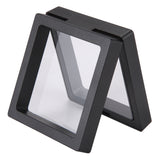 Coin Box - Set Of 30 3D Floating Frame Display Holder with Stands for , AA Medallions, Jewelry, Black