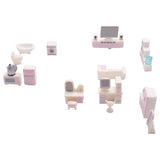 23 Pcs Kit Mini Furniture Decoration Set Miniature Dollhouse Accessories For Kid Gifts
