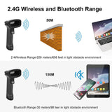 JOOYTEC Wireless 2.4G 1D 2D Bluetooth Barcode Scanner QR Code Reader For PC iPhone Support iOS Android
