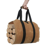 Firewood Storage Bag Canvas Match Storage Bag Portable Outdoor Match Storage Bag Canvas Firewood Carrier Log Tote
