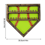 Case Baseball Holders for Balls Baseballs Wall Display Box Antifade UV Protection Green