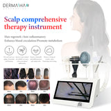 Dermasha 2024 for professionals Analyzer Skin Scanner Scalp Treatment hine Hair Growth Device