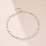 S925 Sterling Silver Baroque Pearl Necklace Female