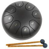 Tongue Drum 6 Inch 8 Tone Mini Ethereal Children Steel Hand Drums Yoga Meditation Professional Percussion Instruments Gift