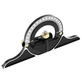 300Mm Functional Woodworking Angle Ruler Multi-Purpose Angle Combination Ruler 180 Degree Combination Angle Ruler