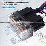 Universal H4 Relay Kit LED Headlight Brightener Wiring Harness 12V 24V Modification With 25A Fuse Ceramic Socket
