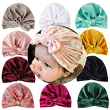 4 Pcs Veet Boys Girls Caps Photography Props Elastic Infant Beanie Turban Hats Baby Accessories