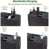 VIE universal plug 2-port USB adapter AC charger for VIEs around the world