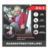 Car Handle Cane Vehicle Door Grab Bar Stand Assist Mobility Aid Tool Automotive Accessory for Children Elderly Black