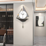 1pc Wall Clock, Sailboat Design Wall Clock, Modern Creative Wall Clock, Silent Clock, For Living Room Bedroom, Room Decor, Home Décor, Kitchen, Office Decor, Halloween Christmas Thanksgiving New Year Decor