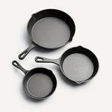 1pc Cast Iron Skillet, Frying Pan With Drip-Spouts, Pre-seasoned Oven Safe Cookware, Camping Indoor And Outdoor Cooking