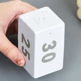 Cube Kitchen with 10 Different Time Settings Digital Countdown Alarm Flip Timer for Game Workout Office Classroom Training