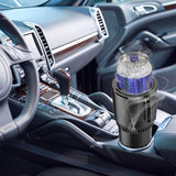 Summer Use Mounted Vehicle Holder DC12/24V Fast Refrigeration Can Rack Colding Coffee Cup for Car Track
