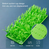 Snuffle With Grass Shape Slowing Feeding Intelligence Mat Silicone Interactive Feed Game Pad For Boredom Pet Product