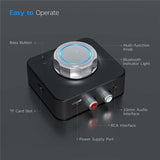 Bluetooth 5.0 Audio Receiver SD TF Card RCA 3.5mm AUX Jack Wireless 3D Stereo Music Adapter For Car Speaker Headphones