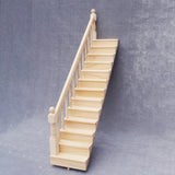 Dollhouse Miniatures,1/12 Wooden Stair Stringer Step Staircase With Handrail Doll House Decor Model
