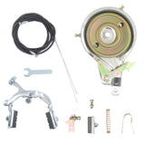 Bike drum 80/90 holding shaft brakes pad for bicycle brake fittings bike replacement parts