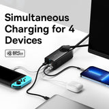 Baseus 100W GaN3 Pro USB Charger Desktop Power Strip Station Type C PD QC Quick Charge 4.0 3.0 Fast Charging