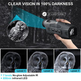 R11 1080P Infrared Night Vision Device 5X Digital Zoom Monocular Day Night Photo Video Taking 300M Full Dark for Outdoor Hunting