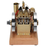 H76 Horizontal Twin Cylinder Engine Model STEM Metal Stirling Engine Science Discovery Physics Toy
