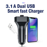 Car MP3 Player Wireless Bluetooth 5.0 LED FM Transmitter Handsfree Audio Car Kit Dual USB Fast Charger TF U Disk Play