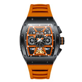 GUANQIN 2023 Automatic Mechanical Winding Watch Fashion Calendar Week Month Chronograph 361L Stainless Steel Relogio Masculino