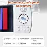 49 Key Roll Up Portable and Foldable Digital Piano Keyboard Rechargeable Battery Gift for Kids with 47 Timbres