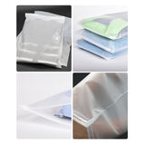 50pcs Packaging Clear Zipper Plastic Poly Bags Resealable Slider Closure Storage Bag Pouch for Organizer