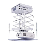 150Cm Motorized Scissor Projector Lift Remote Control Electric Ceiling Mount Bracket for Cinema Church Hall School