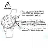 CRUSHER Portable Manual Tobacco Grinder Watch Zinc Alloy Dry Herb Spice Herbal Crusher Grinders for Smoking Accessories