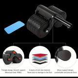 1pc Ab Roller, Automatic Rebound Abdominal Exercise Wheel With Elbow Support, Double Wheels Abdominal Muscle Trainer