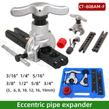 Air Conditioner Cutter Copper Pipe Reamer Eccentric Expander Tube Flaring CT-808AM-F Metric/Inch Refrigeration Repair Tool