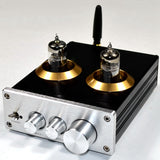 2X Buffer Hifi 6J5 Bluetooth 4.2 Tube Preamp Amplifier Stereo Preamplifier With Treble Bass Tone ustment(Sier)