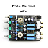 TUBE-03 Mini HiFi Audio Preamplifier 6K4 Vacuum Tube Amplifier Buffer Treble Bass Adjustment RCA Preamp Black Sier EU/UK Plug