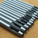 10PCS/Set DIY Leather Punch Leathercraft Round Hole Craft Leather Tools Carving Hollow Drilling Puncher Belt Punching 0.5MM-5MM