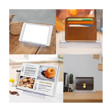 6 Pack Acrylic, Clear Acrylic Wallet Display Purse Stand for Jewelry CD Organizer B
