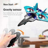 2023 New V17 2.4g Drone Gravity Sensor Remote Control Aircraft Glider Children's Birthday Christmas Gift