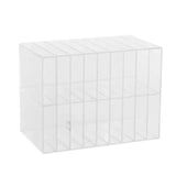 Marker Holder Mark Acrylic Double Layer Pen Storage Box with 18 Compartments for Desktop Organization