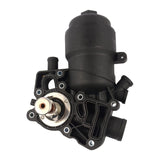059115389P Engine Oil Filter Housing W/Coolant Thermostat Replacement for -Audi A6 A7 A8 Q5 Q7 Touareg 3.0L 2013-2016