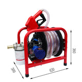 Electric Portable Fuel Dispenser Diesel Oil Self-Priming Transfer Pump Gun DC 12V 24V Refueling hine