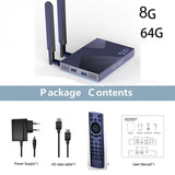H96 MAX V58 TV Box Android 12 DDR4 8GB 64GB RK3588 Support 8K BT5.0 Dual Wifi 1000M 4G 32GB octa core vs mecool km7 x96 max plus
