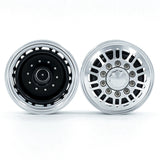 6Pcs Front And Rear Metal Hub Wheel Rim Set For 1/14 Tamiya RC Trailer Tractor Truck Car Upgrade Parts